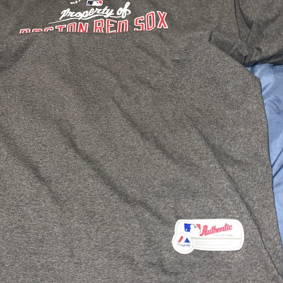 MLB Authentic collection (Boston Red Sox) grey tee in size 2XL - Picture 3 of 5